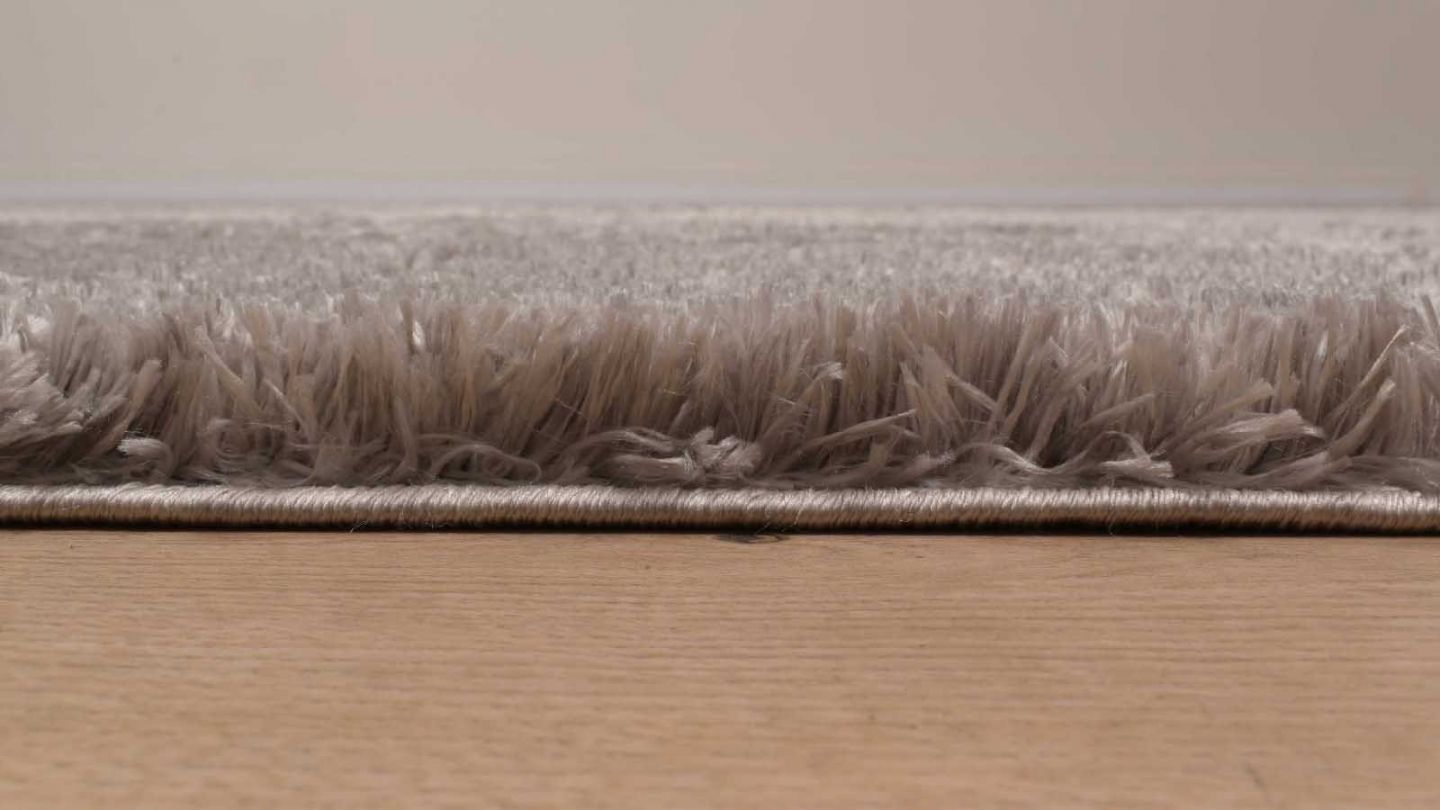 Tapis à poils longs uni gris 80x300 cm - Oslo