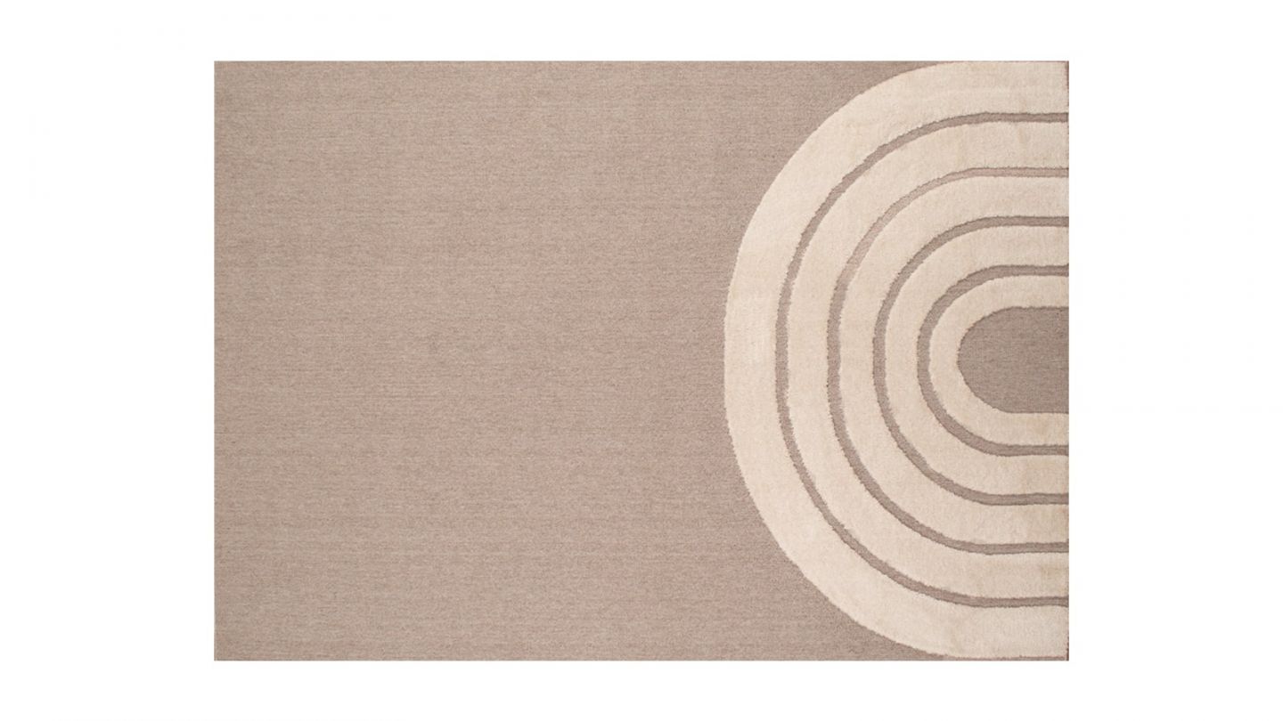 Tapis enfant arc-en-ciel beige 160x230 cm - Rainbow