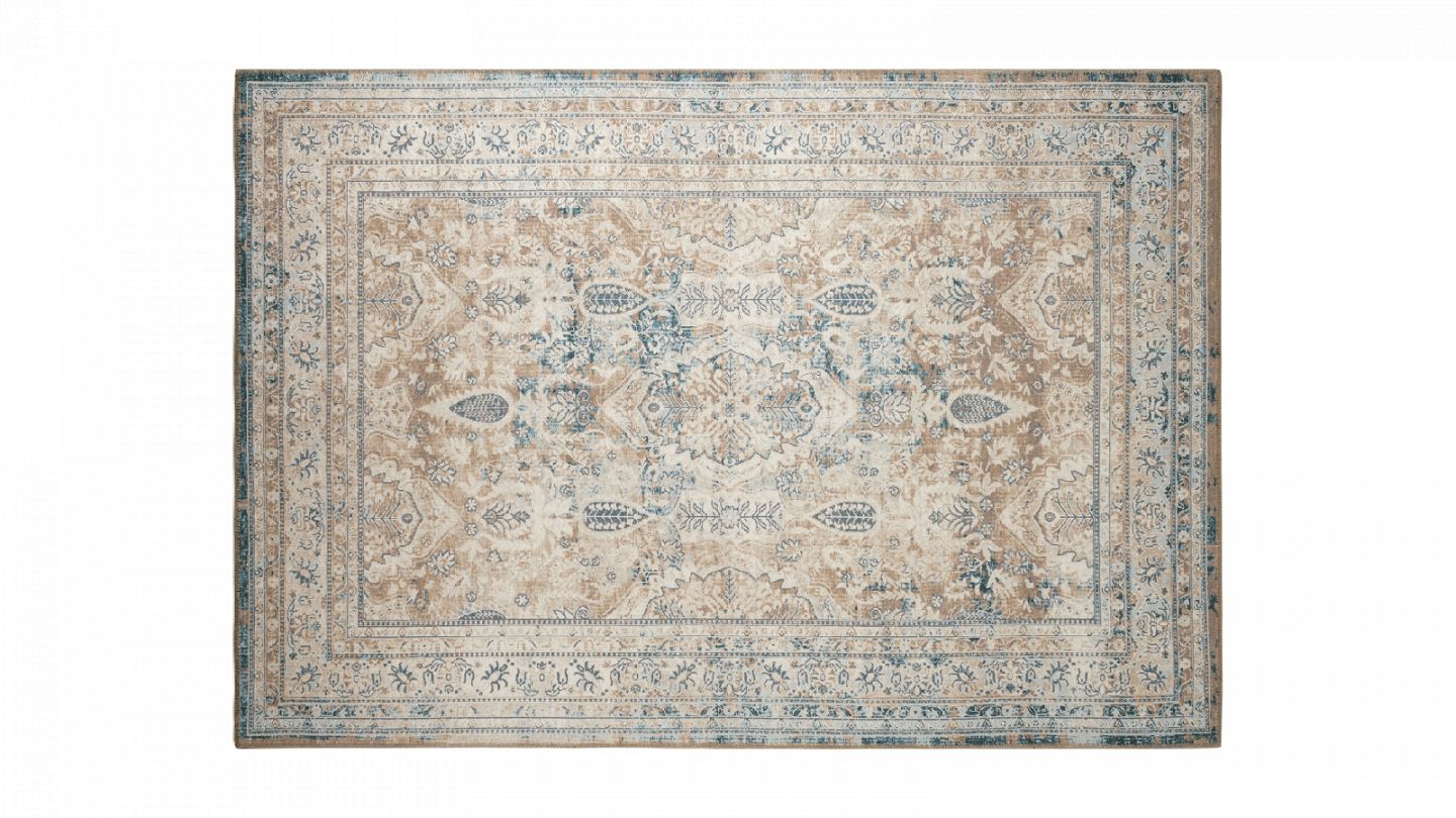 Tapis vintage bleu 160x230 cm - Abby