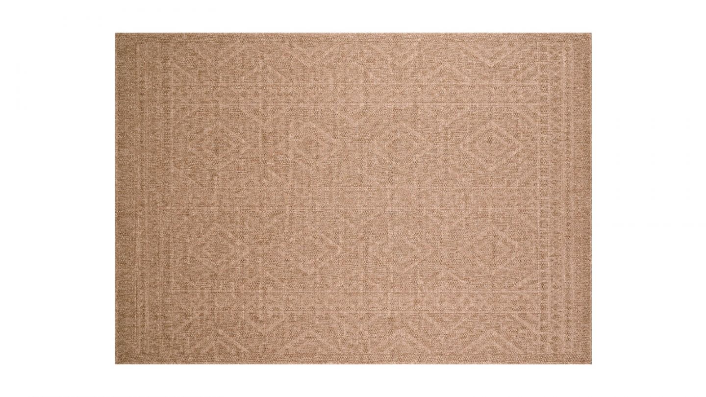 Tapis effet jute beige 200x290 cm - Lassen