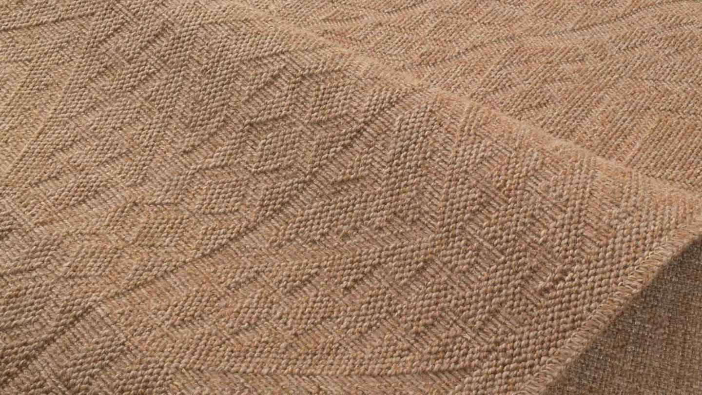 Tapis effet jute beige 200x290 cm - Lassen