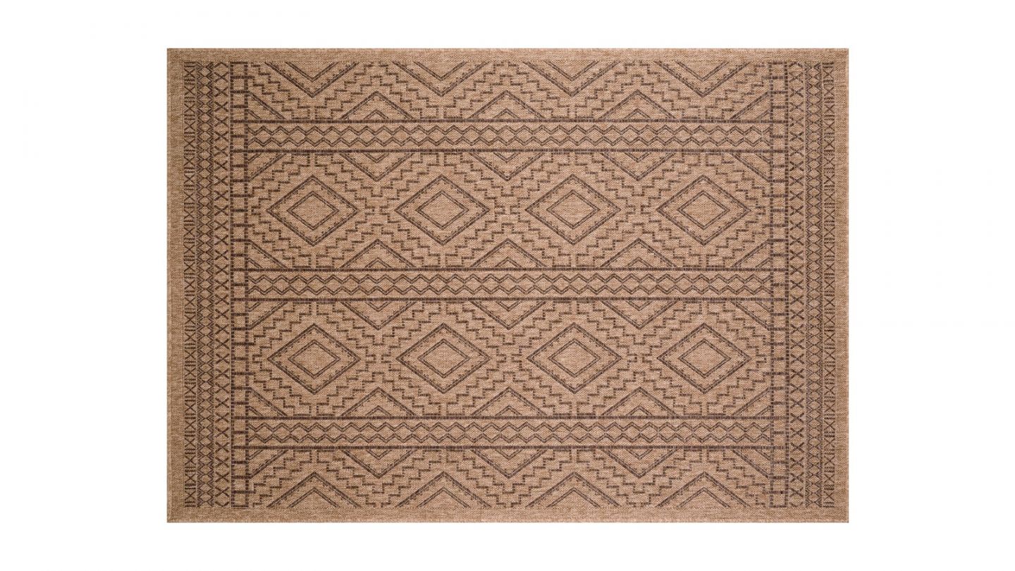 Tapis effet juste marron 200x290 cm - Inyo