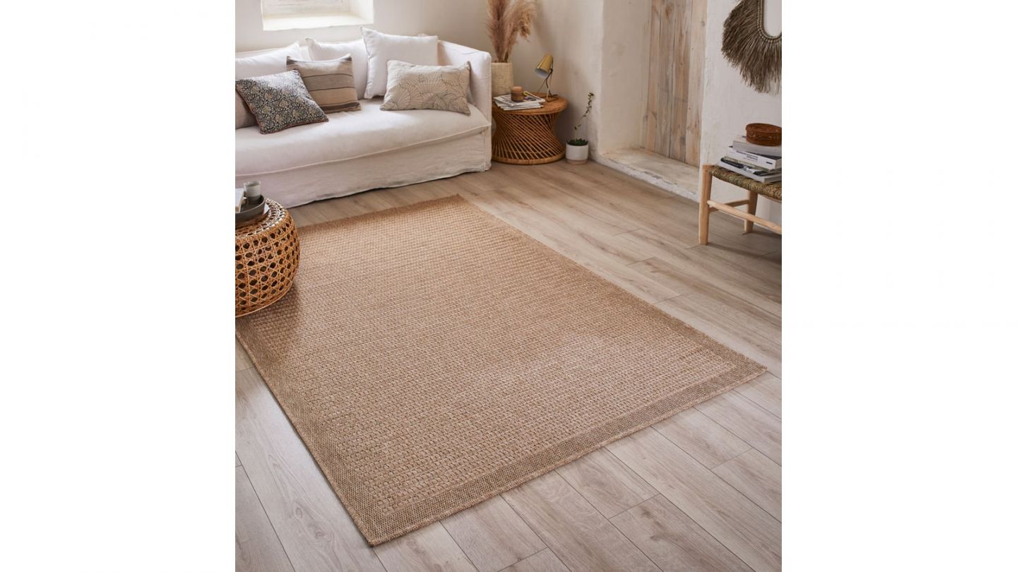 Tapis effet jute naturel 120x160 cm - Angeles