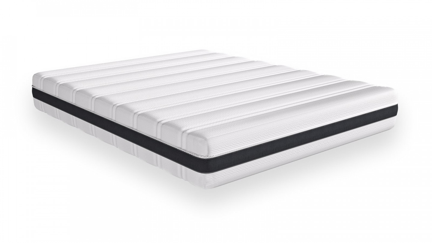 Ensemble matelas ressorts ensachés + sommier 90x190 Hygiospring – Mousse HR