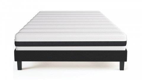 Ensemble matelas ressorts ensachés 90x190 + sommier à lattes - Mousse HR - Hygiospring