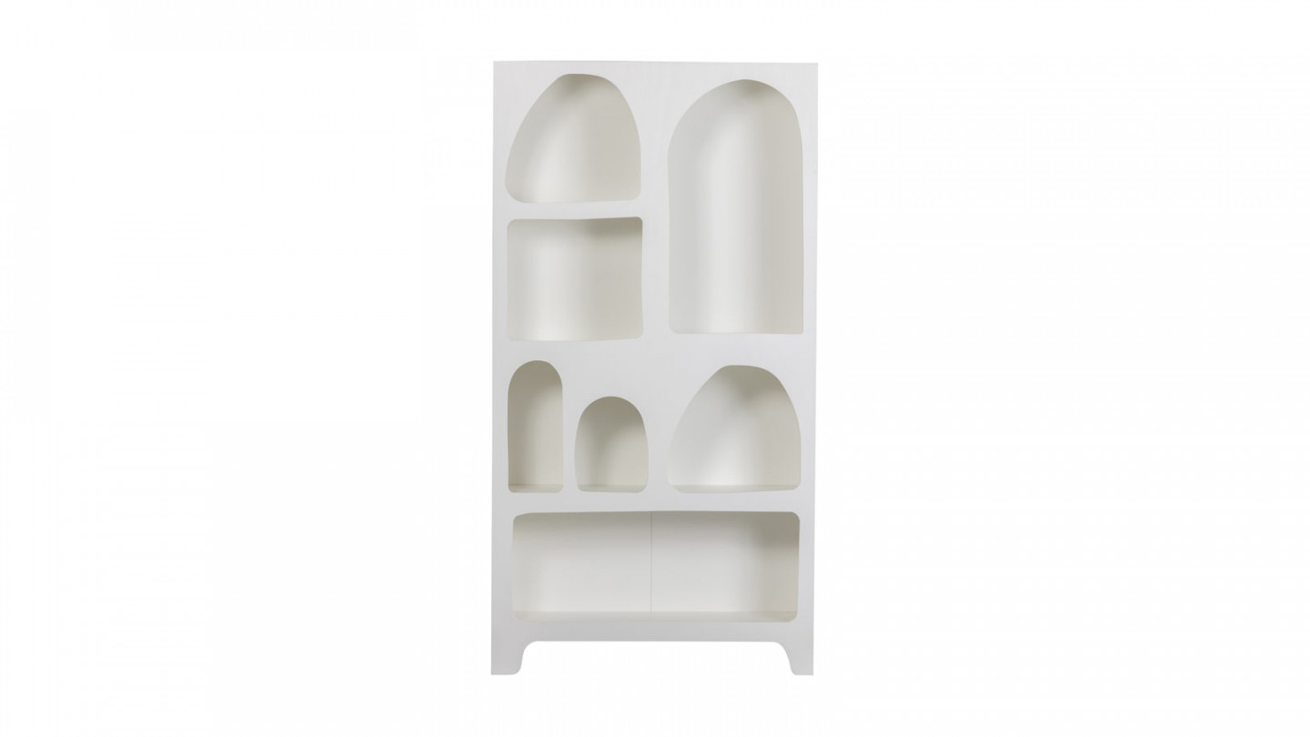 Etagère blanche style wabi-sabi taille Large - Caz - Woood