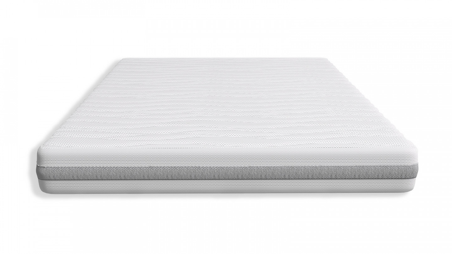 Ensemble matelas mousse 140x190 + sommier à lattes + couette + 2 oreillers - Clean Confort