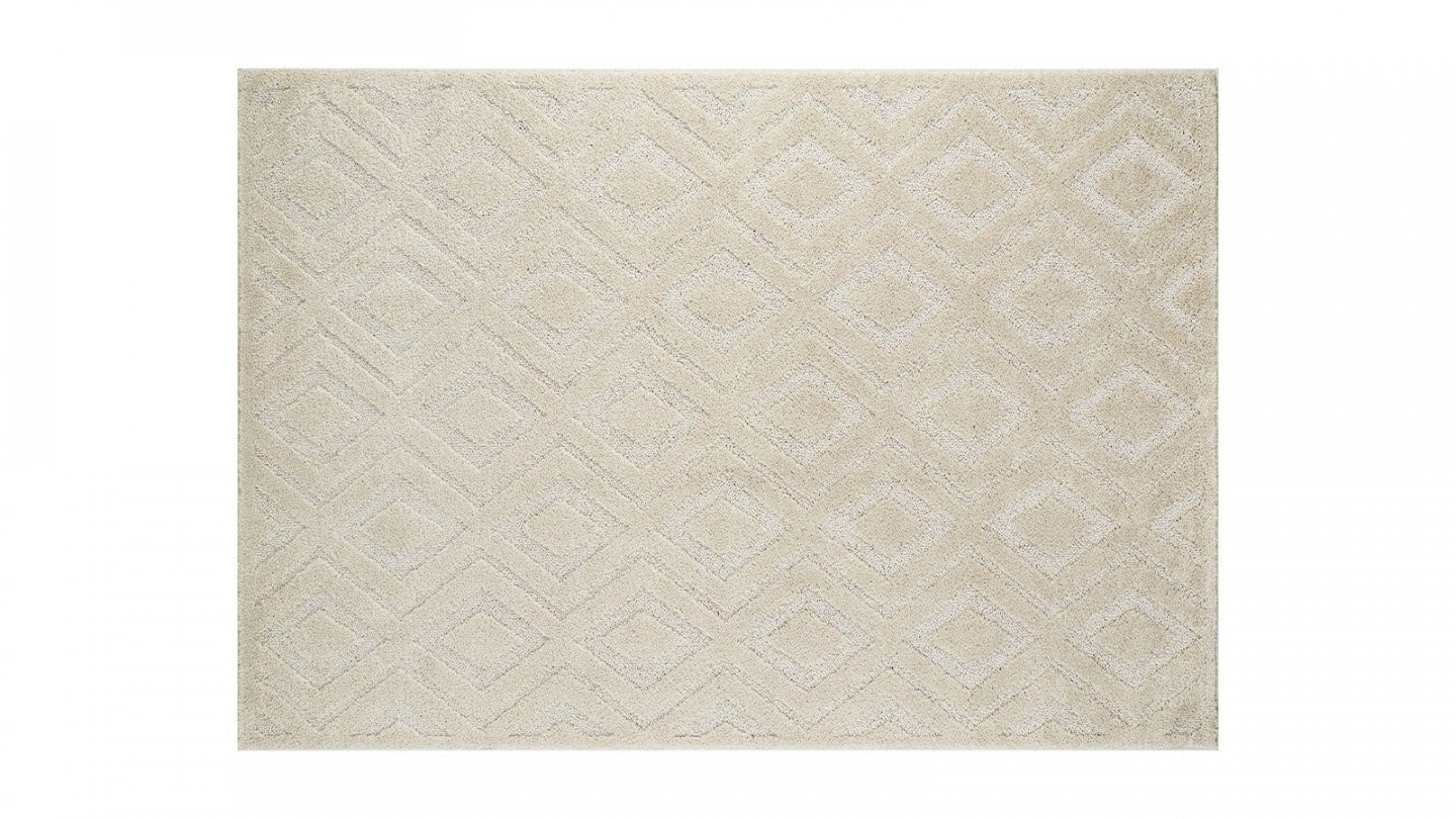 Tapis relief crème 200x290 - Aurora