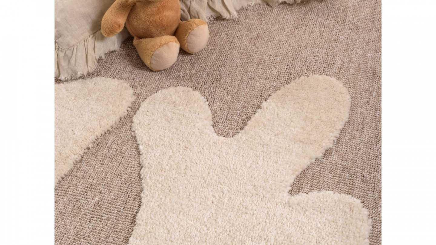 Tapis enfant bambi 120x170cm beige - Batya