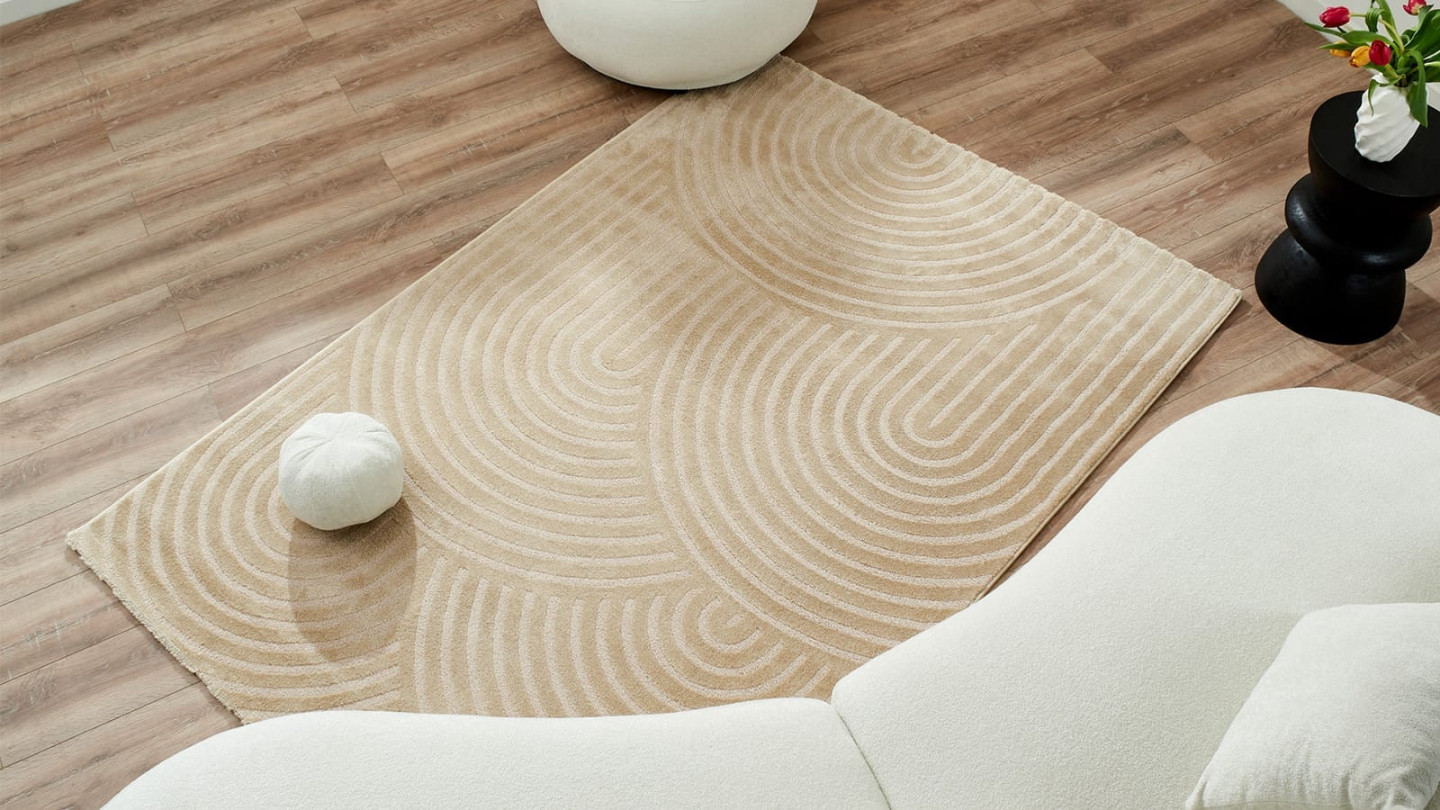 Tapis relief Beige 160x230 - Martina