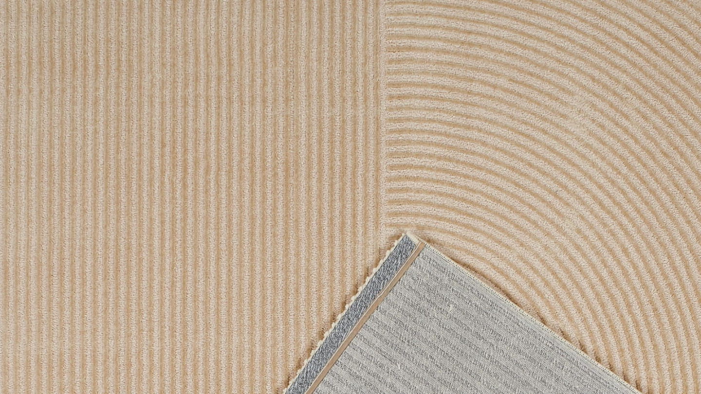 Tapis relief Beige 200x290 - Elisa