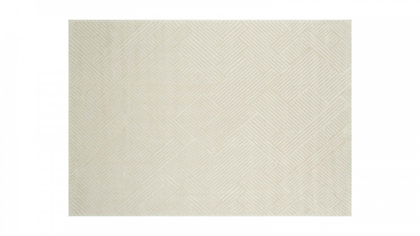 Tapis relief Ecru 160x230 - Carlotta