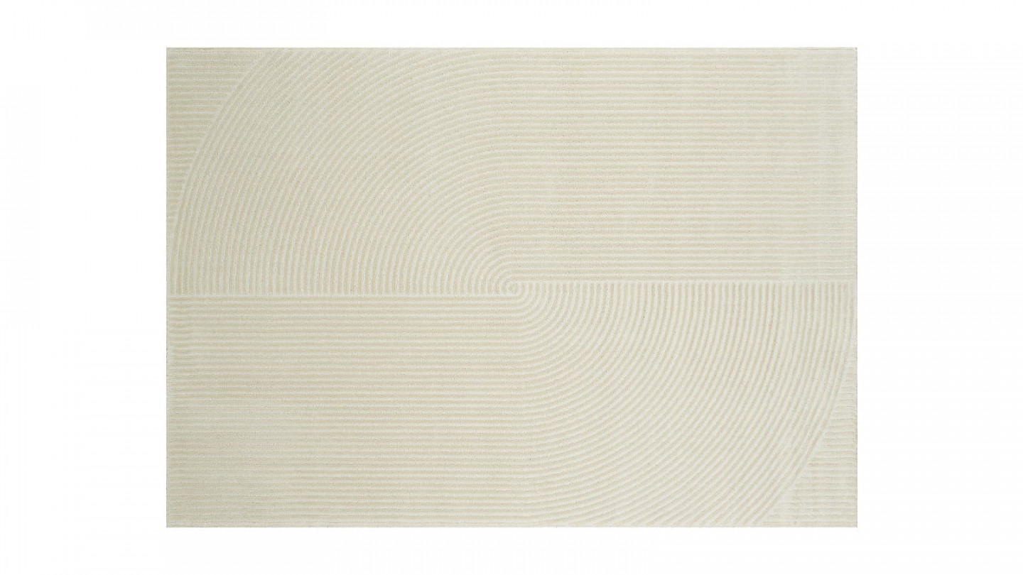 Tapis relief Ecru 200x290 - Elisa