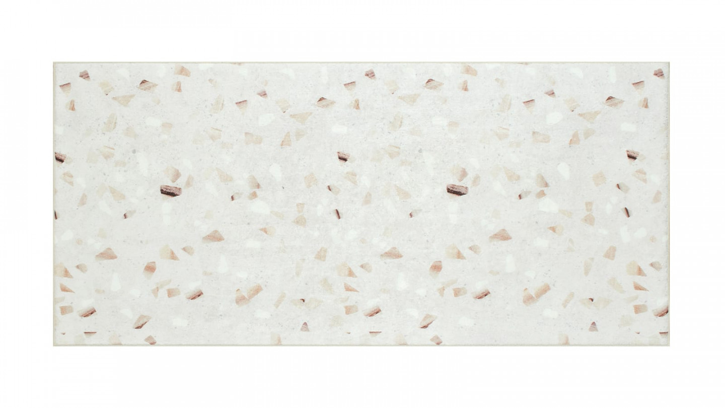 Tapis de cuisine terrazzo Ecru 60x130 - Iva