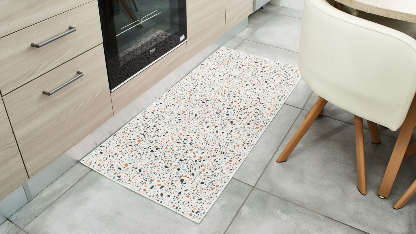 Tapis de cuisine terrazzo Multi 60x130 - Jana