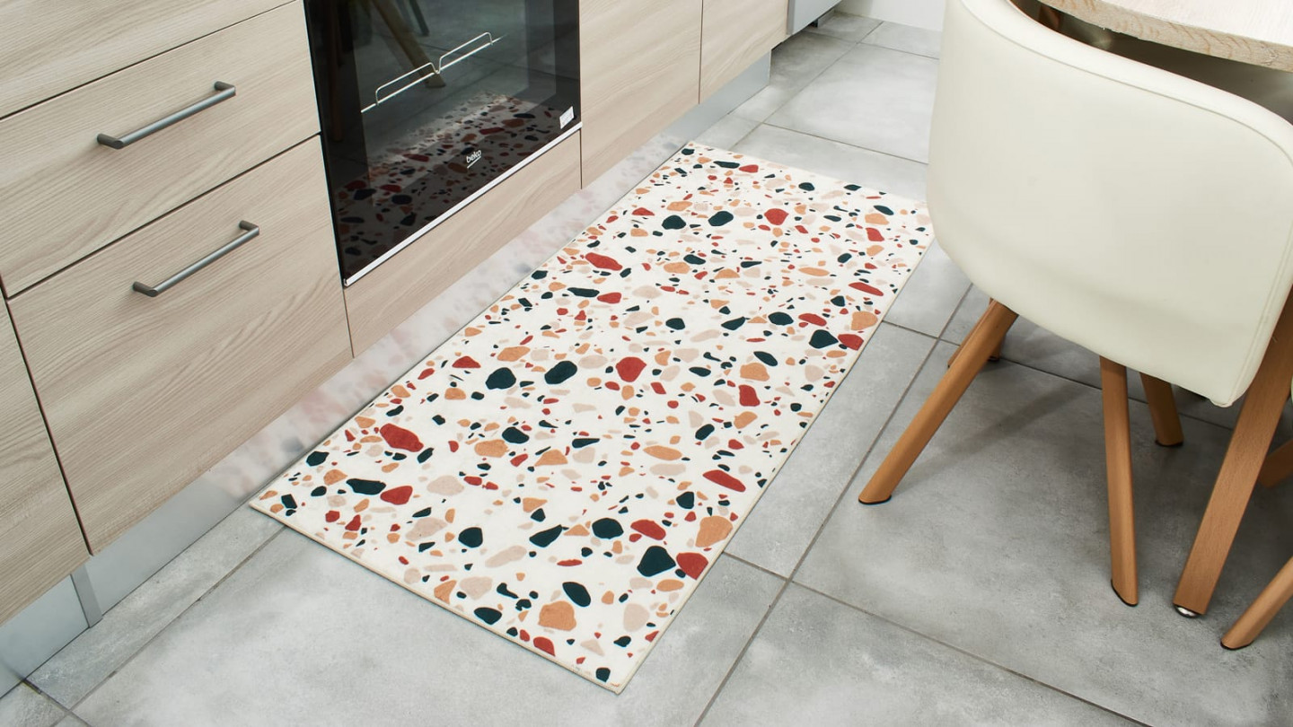 Tapis de cuisine terrazzo Multi 60x130 - Maja