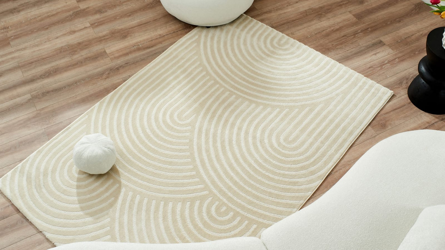 Tapis relief Ecru 200x290 - Martina