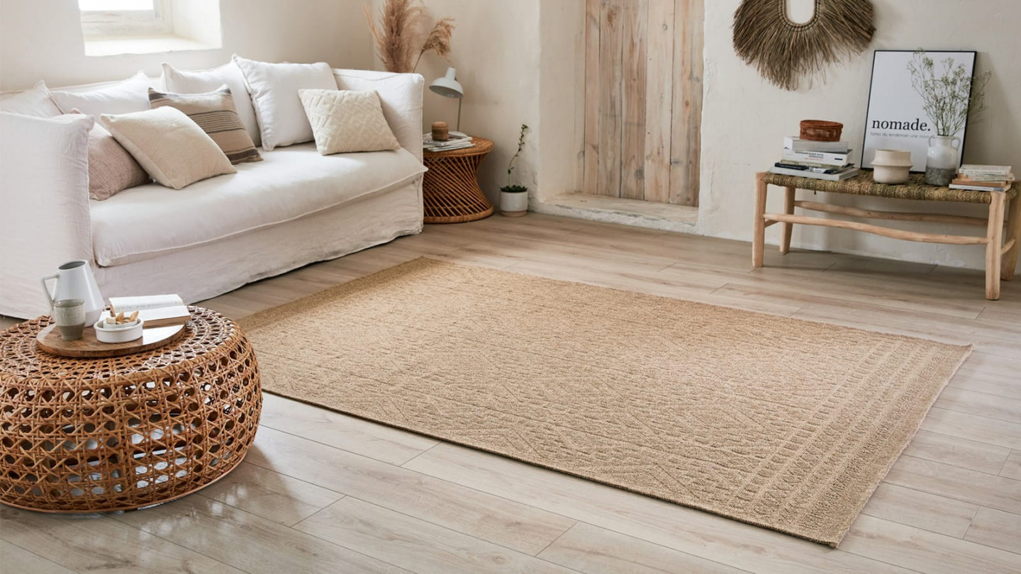 Tapis aspect Jute à motifs 60x90 - Thalia