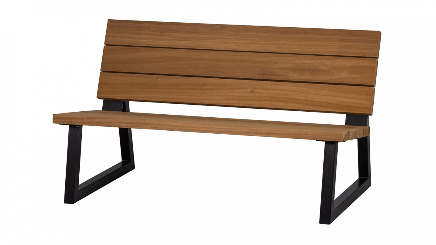 Banc de jardin en bois tropical - Banco