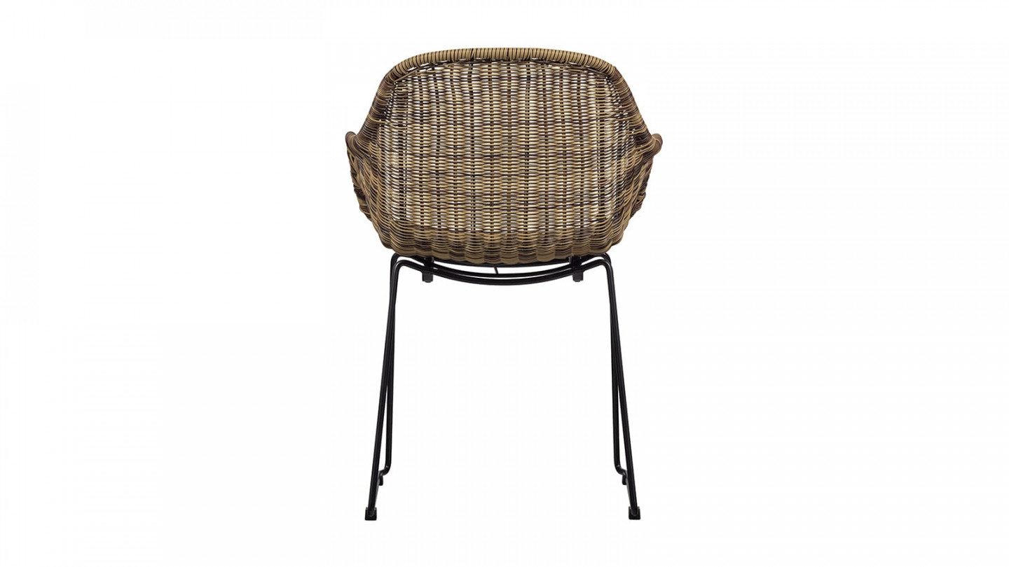 Chaise de jardin en rotin tressé - Willow