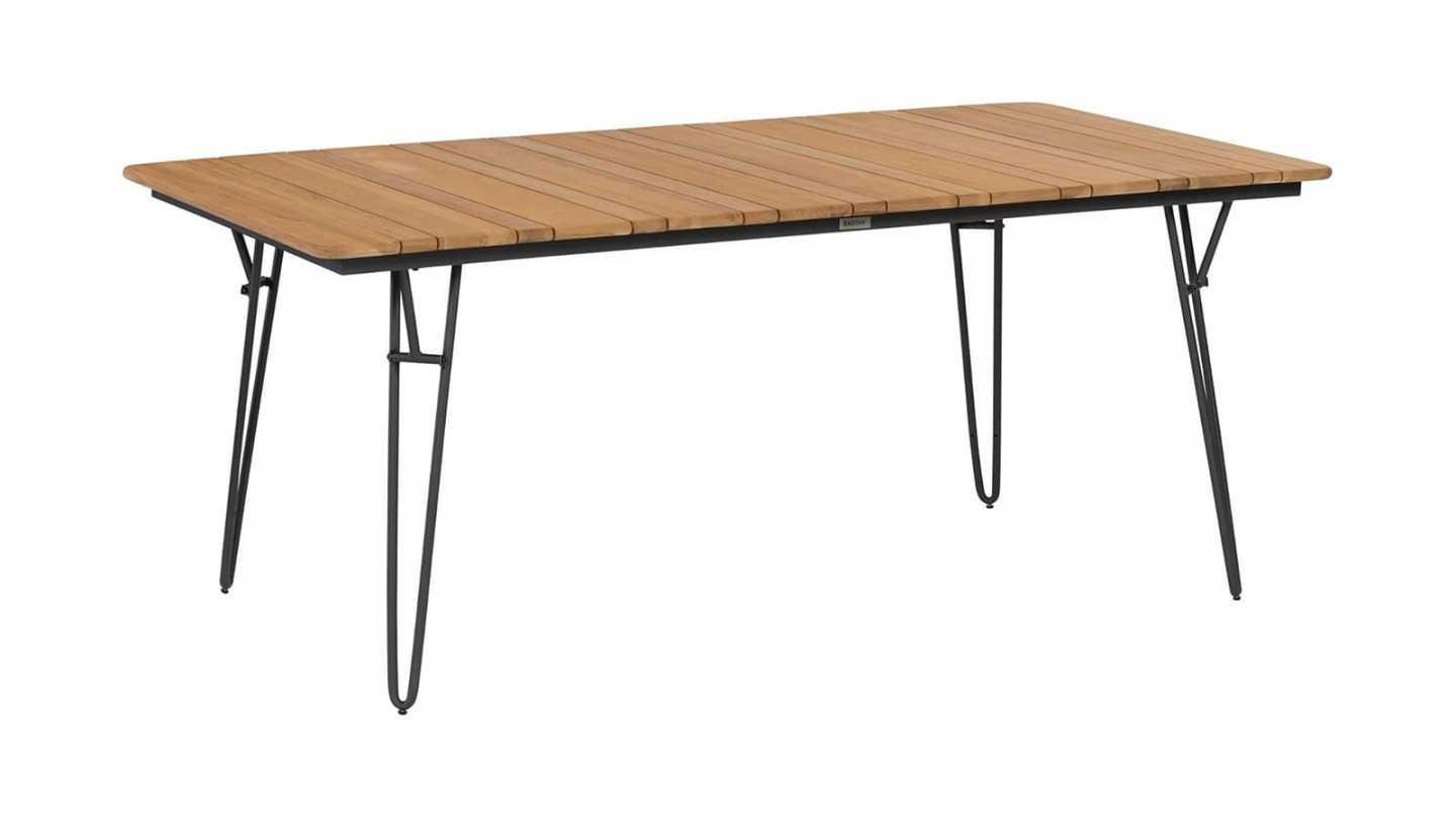 Table de jardin 180cm en teck - Slimm