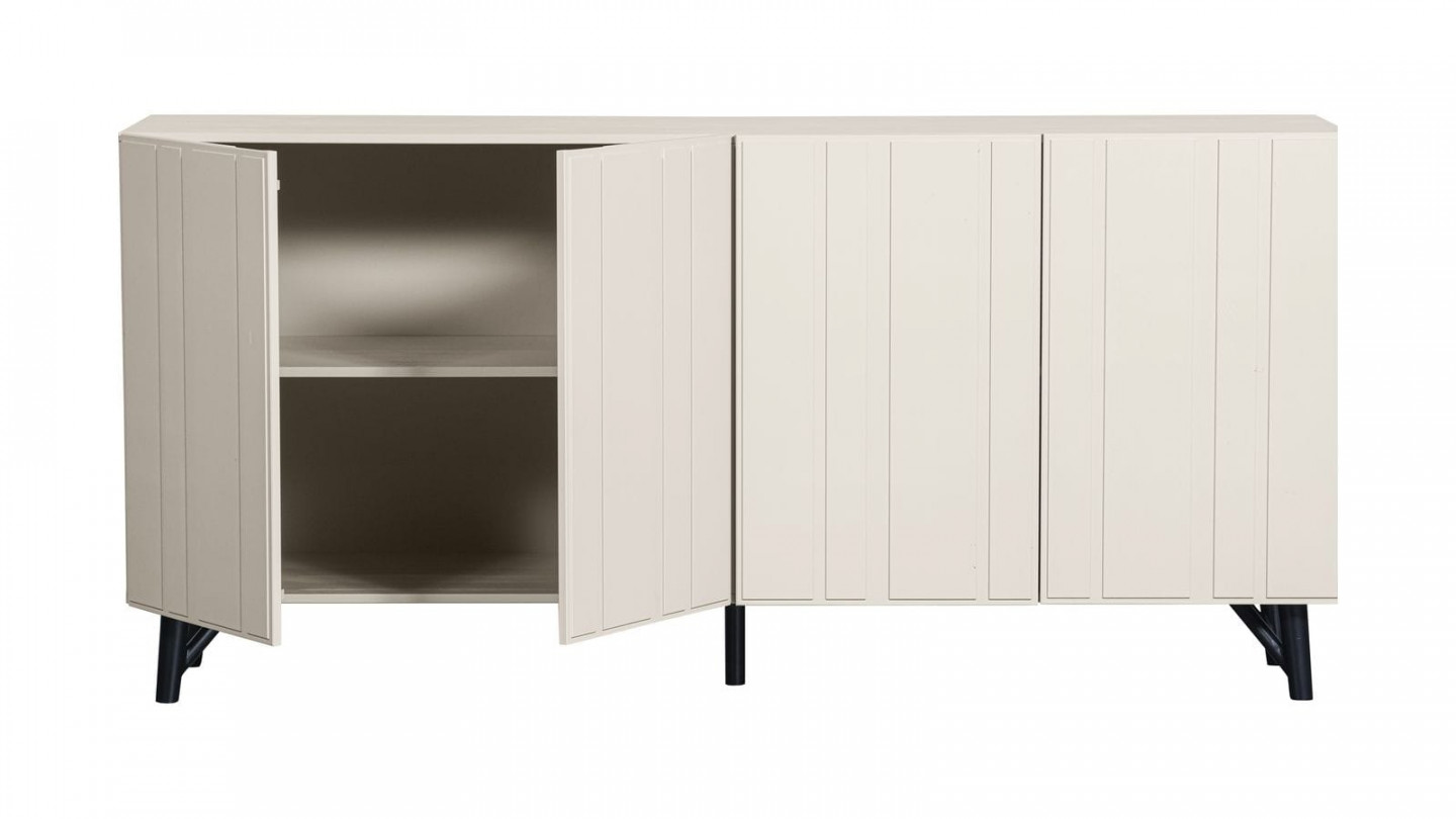 Buffet en pin blanc brumeux 181 cm - Miller