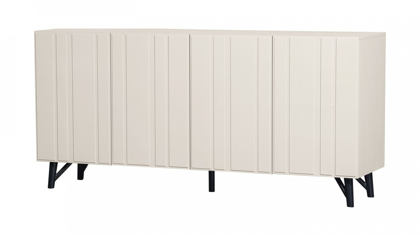 Buffet en pin blanc brumeux 181 cm - Miller