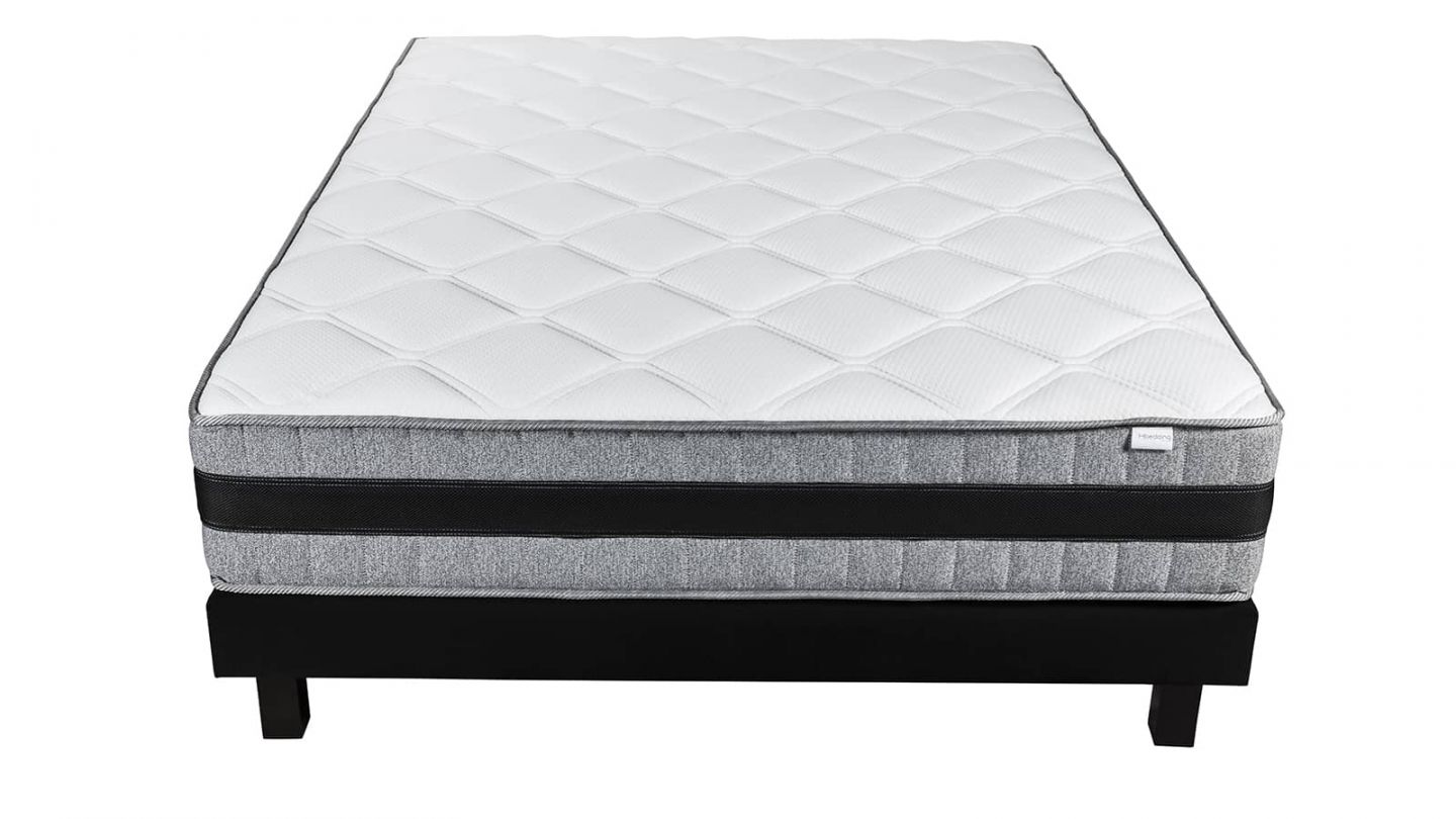 Ensemble Memo Luxe 90x190 – Matelas mémoire de forme 90x190 + sommier tapissier