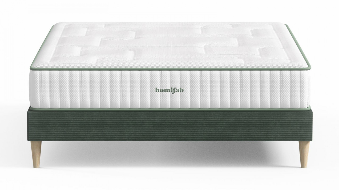 Matelas 180x200 cm Latex naturel et ressorts ensachés - 25 cm d'épaisseur - Spring Latex Luxury - Hbedding