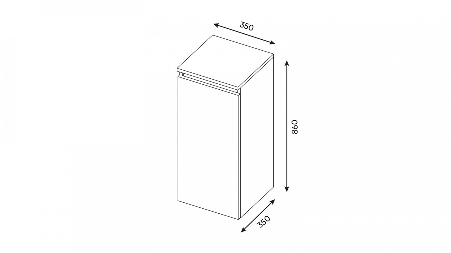 Meuble de salle de bain suspendu vasque intégrée 90cm 2 tiroirs Terracotta + miroir + colonne ouverture droite - Rivage