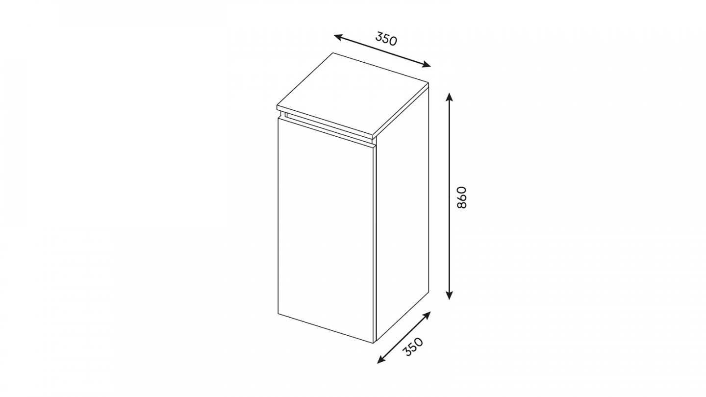 Meuble de salle de bain suspendu vasque à poser 90cm 1 tiroir Bleu + miroir + colonne ouverture gauche - Rivage