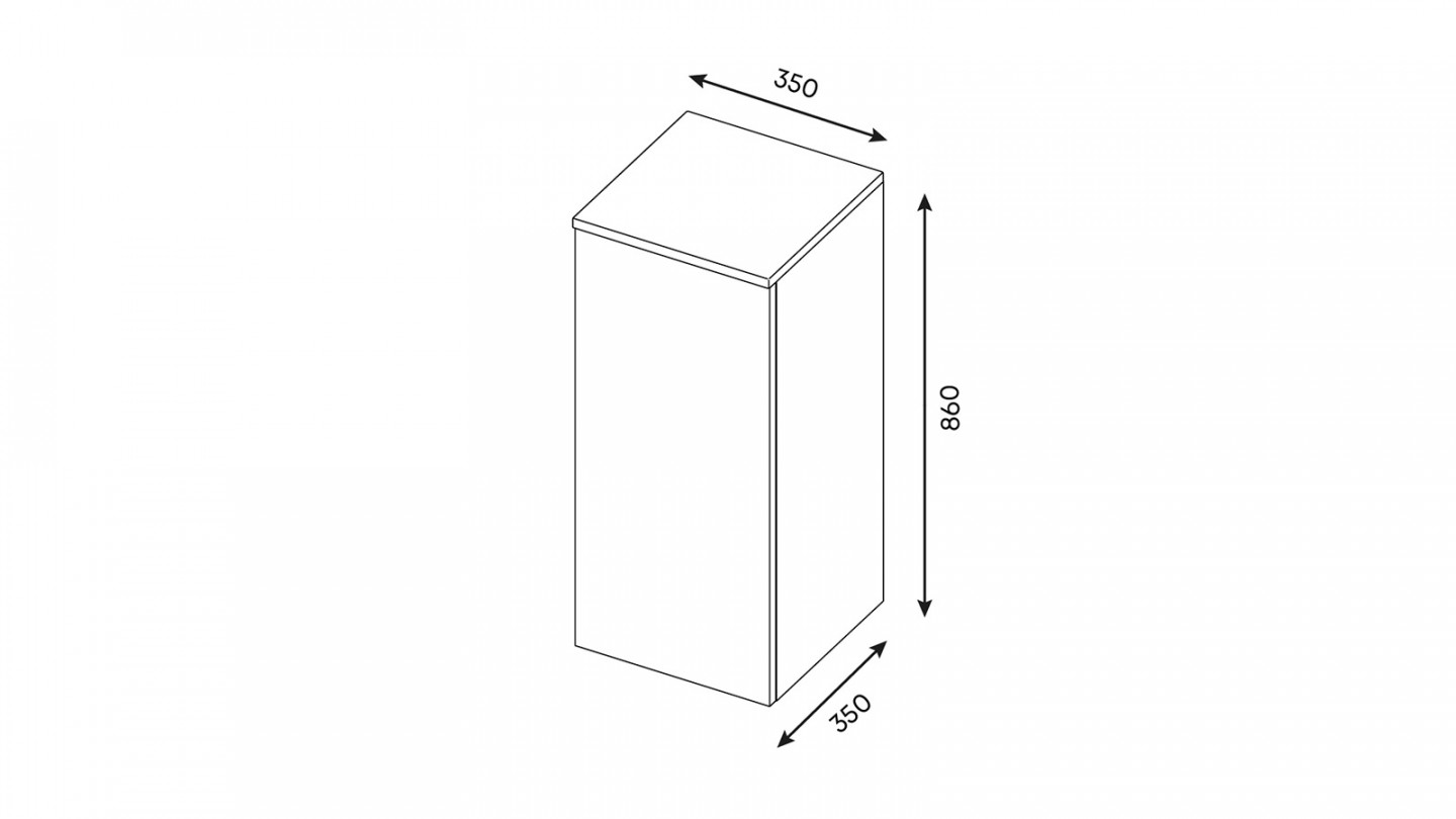 Meuble de salle de bain suspendu vasque à poser 90cm 1 tiroir Bleu + miroir + colonne ouverture gauche - Osmose