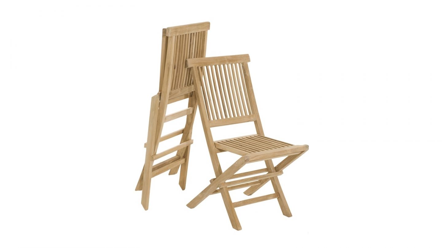 Lot de 2 chaises Java en teck – Collection Fun