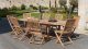 Salon de jardin en teck 6 places - Java
