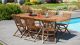 Salon de jardin en bois tech huilé 8/10 personnes - MayaBay