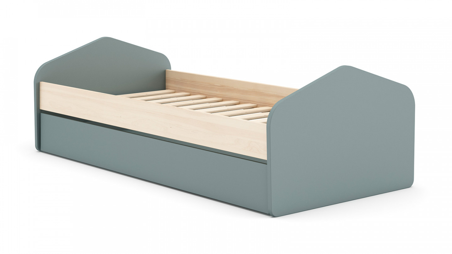 Lit enfant 90x200 vert - Lucy