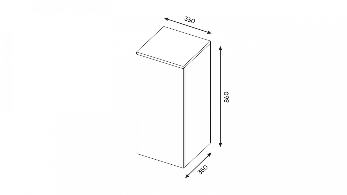 Meuble de salle de bain suspendu vasque à poser 90cm 1 tiroir Blanc + miroir + colonne ouverture gauche - Venice