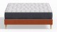 Ensemble lit adulte 160x200 cm en velours rouille Dina + Matelas mémoire de forme Memo HR
